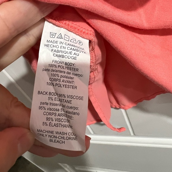 Michael Kors coral flowy dressy top tank shirt L large - Picture 5 of 7